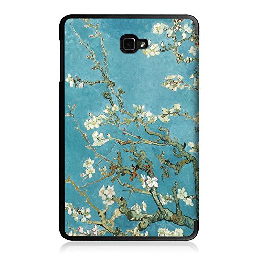 Fintie Samsung Galaxy Tab A 10.1 Hülle – Ultra Schlank Superleicht Ständer Smart Shell Case Cover Schutzhülle Etui Tasche mit Auto Schlaf / Wach Funktion für Samsung Galaxy Tab A 10,1 Zoll T580N / T585N Tablet (2016 Version), Mandelblüten - 9