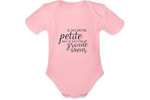Spreadshirt Devenir Grande Sœur Annonce Grossesse Body Bébé Bio Manches Courtes