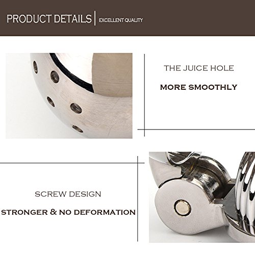 Acxeon Zitronenpresse in 7.0CM Durchmesser, Premium Qualität in Edelstahl Hand Zitruspresse Lemon Juicer, Sturdy Lime Squeezer, Hand Zitruspresse - 5