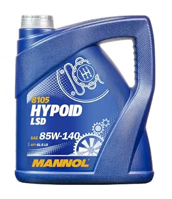 MANNOL 8105 HYPOID LSD GEAR OIL SAE 85W-140 API GL-5 LS 4 LITRES MADE IN GERMANY