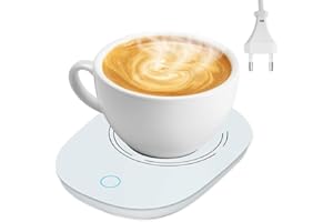 Casenly Scalda Tazza da Caffè Elettrico, Scalda Bevande per Tè Latte Cacao, 55 ℃ Temperatura Costante Intelligente Scaldatazze da Caffè Spegnimento Automatico per Casa Ufficio