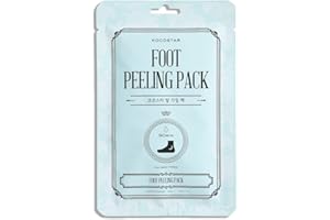KOCOSTAR Foot Peeling Pack - Peeling de pies en formato calcetín, que exfolia, renueva e hidrata la piel. Con AHAs, ácido hialurónico y activos calmantes y refrescantes.
