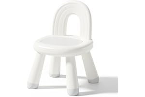 KidBloom Plastic Toddler Chair, Kids Chair with Upgraded Ergonomic Child Backrest, Rainbow Baby Chairs for 1 2 3 Years Old