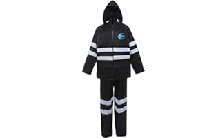 YJS Flycam Sport Moto Motocross Combinaison Pluie Imperméable Imperméable Réfléchissant Visibilité Ensemble d'une veste et d'un pantalon Costume 2 Pièces (XL)