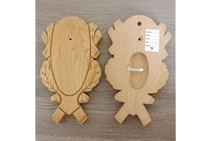 GTK - GEWEIHE & TROPHÄEN KRUMHOLZ 1 targhetta per trofeo intagliata a forma di capriolo chiaro con 1 scomparto per pino