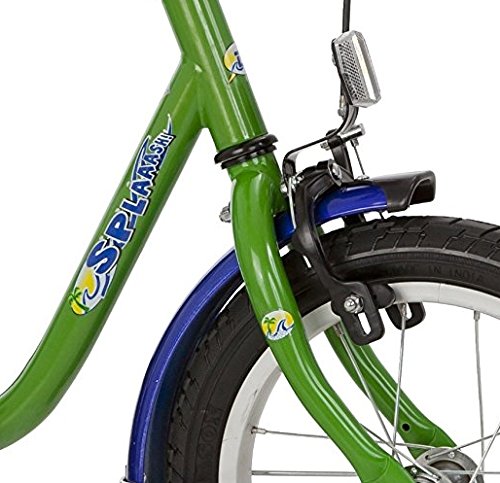 Kinderfahrrad 14″ Zoll (=35,6cm) SPLAASH grün blau Stützräder + Seitenständer - 2