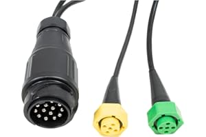 mb-m 904302 Câble de remorque de 4 m avec connecteur à 13 broches, faisceau de câbles avec fermeture à baïonnette