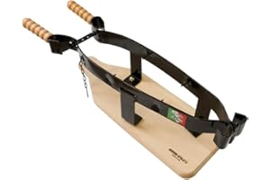 GIEMME Professioneller Schinkenhalter, Schwenkarm festgezogen, ergonomischen Griffe, rutschfesten Gummipads ermöglicht, Lackierung für Lebensmittel