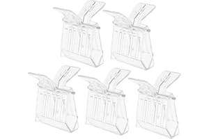VORCOOL 5 StüCk BienenköNigin Clips Transparent Kunststoff Metall Imkerei Werkzeug KöNiginnenkäFig ZubehöR FüR Imker