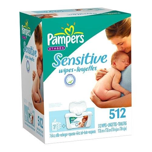 Pampers Stages Sensitive Wipes- 512 Ct.