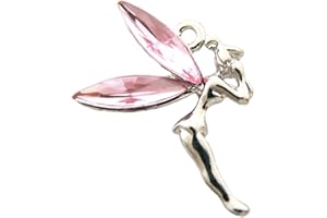 OCCASIONS EMPORIUM Fairy Charm - Crystal Wings - Pink Tinkerbell