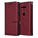 Produktbild Sony Xperia XZ2 Compact Hülle, CAXPRO® Handyhülle Premium Leder Brieftasche Flip Schutzhülle mit Standfunktion und Kartenfach für Sony Xperia XZ2 Compact, Braun