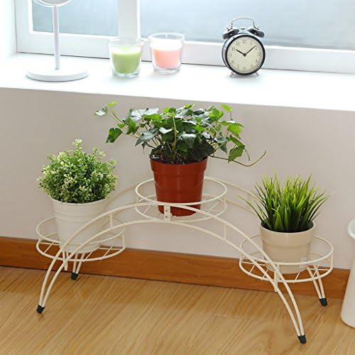 Plant Racks Iron Flower Frame Turntable DIY Simple Vault Flower Floor Floor Style Flower Potted Shelter Bonsai Frame Plant Shelf Simple Shelf Storage Shelf Balcony Living Room Indoor And Outdoor Strong bearing capacity