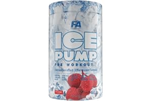 FA ENGINEERED NUTRITION FA Nutrition Ice Pump Booster | 463g je Behälter | Pre-Workout Training Kühleffekt Body Building | L-Citrullin Beta Alanin Koffein | Nahrungsergänzungsmittel (ICY LYCHEE)
