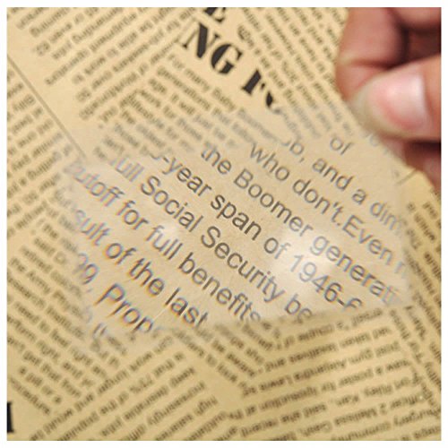 GOOTRADES 20 x 3 Veces Lupa de Bolsillo para Lectura Lupas Fresnel de Forma Tarjeta Muy Conveniente Beneficioso para Leer Coser Color Transparente