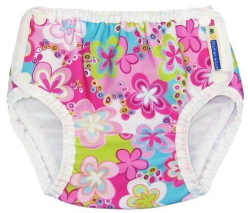 Mother-Ease Swim Diaper - Splash Daisies - X-Large (33-40 lbs) Color: Splash Daisies Size: X-Large (33-40 lbs)