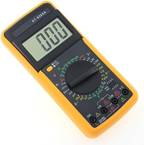 Electrade DT9205A Digital Multimeter Capacitance MultiMeter With Probes For Measuring AC/DC Voltage, Current, Resistance and Continuity
