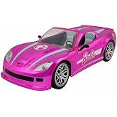 Mondo Motors Sun-Mon-Mmt-R/C F/F Barbie Convertible R&uuml;ya Arabası 2.4 Ghz, Işıklı, 42 Cm (Brb) Pembe