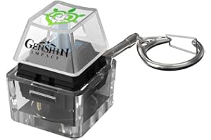 SHANDADDY Genshin impacto Cosplay antiestrés llavero multifunción níquel chapado en metal llavero para llave de casa, llave de coche y manualidades, el mejor regalo para Genshin Fans(ver.2)