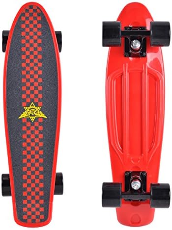 Actitop MS301-1 22 Inch Complete Skateboard Plastic Cruiser Banana Skate Board