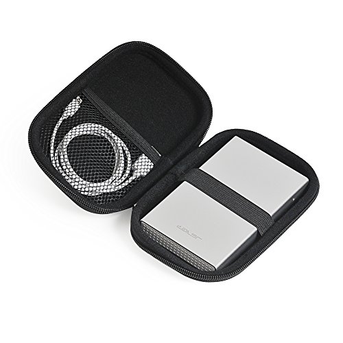 JSVER 2,5″ HDD Case, Festplattentasche Schutztasche Schutzbox EVA Wasserdicht Stoßsichere für 2,5 Zoll Externe Festplatten und SSD Kamera GPS Externe Batterie-Satz - 6