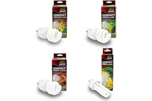 Terra Exotica Compact Daylight 2.0 UVB - 23 Watt Energiesparlampe - Auswahl zwischen 2.0, 5.0, 8.0 und 10.0 UVB Lampen für Ihr Terrarium - Tageslichtlampe für Ihr Terrarium