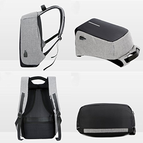 Fexkean Business Laptop Rucksack Backpack Anti-Diebstahl Notebook Bag Satchel School Bag 15 6 Inch Wasserdicht Daypack mit USB-Port Organizer f  r Her