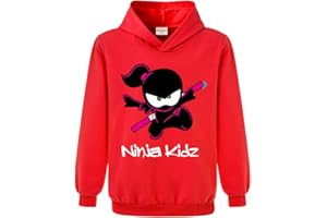 Forlcool Ninja Kidz Merch Girls and Boys Printed Sweatshirt Hoodie Kids Casual Jumper Top