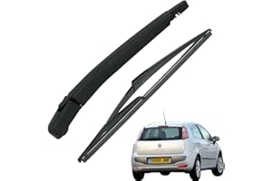 Ruolin Auto Heckscheibenwischer Schwarz, Ersatz Heckwischerarm Wischerarm Hinten + Scheibenwischer Wischer Set Ersatz für FIAT GRANDE PUNTO 2005-2011
