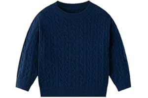 DivingBirds Boys Girls Knitted Jumper, Kids Knitwear Crew Neck Spring Autumn Winter