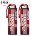 Produktbild AWANFI Lipo 2S Akku 7,4V 5000mAh 60C Wiederaufladbare RC Lipo Akku Hardcase mit Deans T Stecker für RC Car RC LKW RC Boot Flugzeug Hubschrauber Kyosho FPV Quadcopter Drone Spielzeug Hobby(2pack)