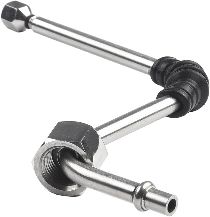 Varita de vapor mejorada para Dedica EC680 EC685 ECP35 Series, boquilla espumadora de leche de 6 mm con codo de goma antiquemaduras, pieza de repuesto de brazo de vapor de acero inoxidable (3 agujeros