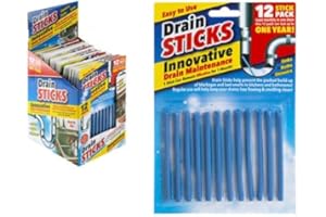 DITZY DOLL Magic Drain Cleaner Sticks - Cleaning Pipes Shower Bath Clean Outdoor Remover