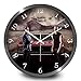 Produktbild Europäische Auto Wanduhr Auto Shop Lobby Wanduhr Metal Silence Große Uhr , silver , 14 inch