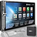 Verschiedene Navigation Möglichkeiten fürs Auto: das Doppel Din Radio mit DAB Plus und Navi Funktion unterstützt Online und Offline Navi-Apps I Google Maps vorinstalliert I veränderbares Hintergrundbild & Tastenbeleuchtung nach Ihrem Geschmack