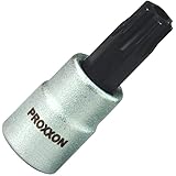 PROXXON 23760 Torx Einsatz TTX25 Antrieb 6,3mm (1/4") mit Stirnlochbohrung