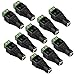 Produktbild 5,5 mm x 2,1 mm 12V DC Strom Female Jack Stecker-Stecker-Adapter Adapter für einfarbige LED-Streifen-Lichter (10pack)