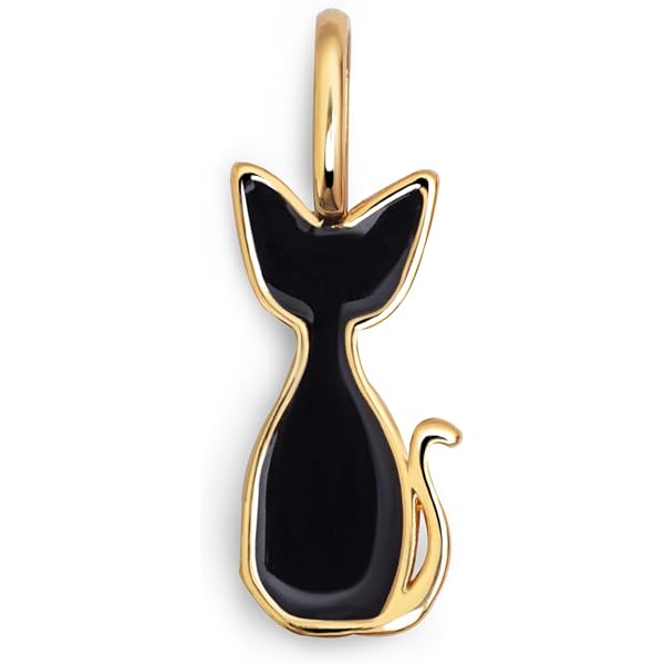 Collana Dots L Black Enamel. Acciaio Con Finitura Placcata Oro 18Kt