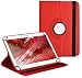 Produktbild Premium Universal-Hülle für Tablet-PC ibowin M710 7 ZOLL mit DREHFUNKTION und HALTER / STÄNDER-FUNKTION Schutz-Case Flip-Tasche Cover Rot