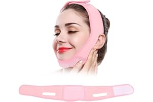‎PONGNAS V Gesichtsbandage, Gesichts Schlankheits Maske, die Bandagen abnimmt Doppelkinn Gesichtspflege zur Gewichtsreduktion
