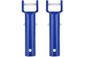 SouiWuzi Pool V Poignée de la tête, poignée de la tête de Brosse de Piscine, Piscine V pc Clip Poignée de Remplacement Accessoire de Remplacement, Bleu 2pcs, Accessoires de Piscine