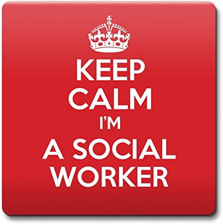 KEEP CALM I'm a Social Worker Coaster - Coffee Cup Gift Idea present jobs