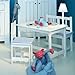 robust Table, Children's table LA MER, Solid wood, white, 78x55cm