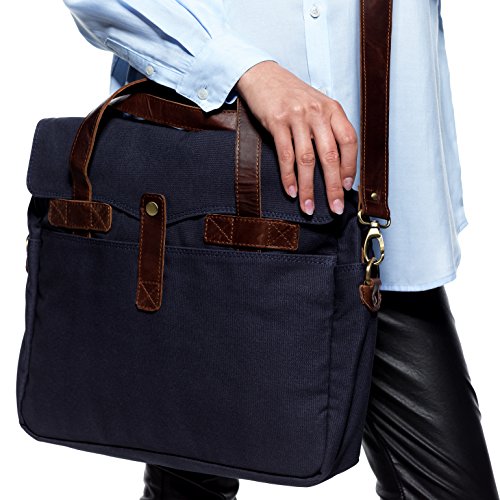 SID   VAIN   Laptoptasche CHASE - Unisex Notebooktasche gro   Ledertasche 15 4 Zoll Laptop Extra-Abtrennung - Businesstasche Damen Herren echt Leder b