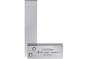 ALEOHALTER Équerre de machiniste, carré de travail du bois, large outil carré pour diverses mesures d'ingénierie, outil de travail du bois (taille : 63 × 40 mm)