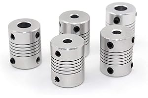 ARCELI ICQUANZX 5PCS Flexible Kupplungen 5mm bis 8mm NEMA 17 Wellenkupplung für RepRap 3D Drucker Prusa i3 oder CNC Maschine