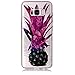 Produktbild Hozor Niedlich Mode Glitzer Muster Ultra Dünn Durchsichtige Handy Hülle für Samsung Galaxy S8 Plus S8+ 6.2 zoll Stylish Weiche Silikon TPU Handy Schutzhülle Bumper Case - Ananas