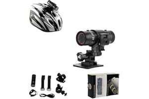 BSLVWG 1080P Helmet Camera, Mini Action Cameras Bike Motorcycle Video Cam,120° Wide Angle Waterproof Cycling Camera Sports DV Camcorder for Bicycle/Motorbike/Climbing/Riding/Skiing