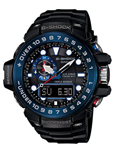 Casio Herren G SHOCK GULFMASTER Analog-Digital Sportart Solar- Reloj (Modelo de Asia) GWN-1000B-1B