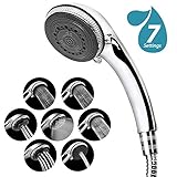 Duschkopf, Hohe Druck Wasserspar Handbrause Dusche Regendusche Mit 7 Spray Einstellung Handbrause Universal Dusch Kopf Chrom